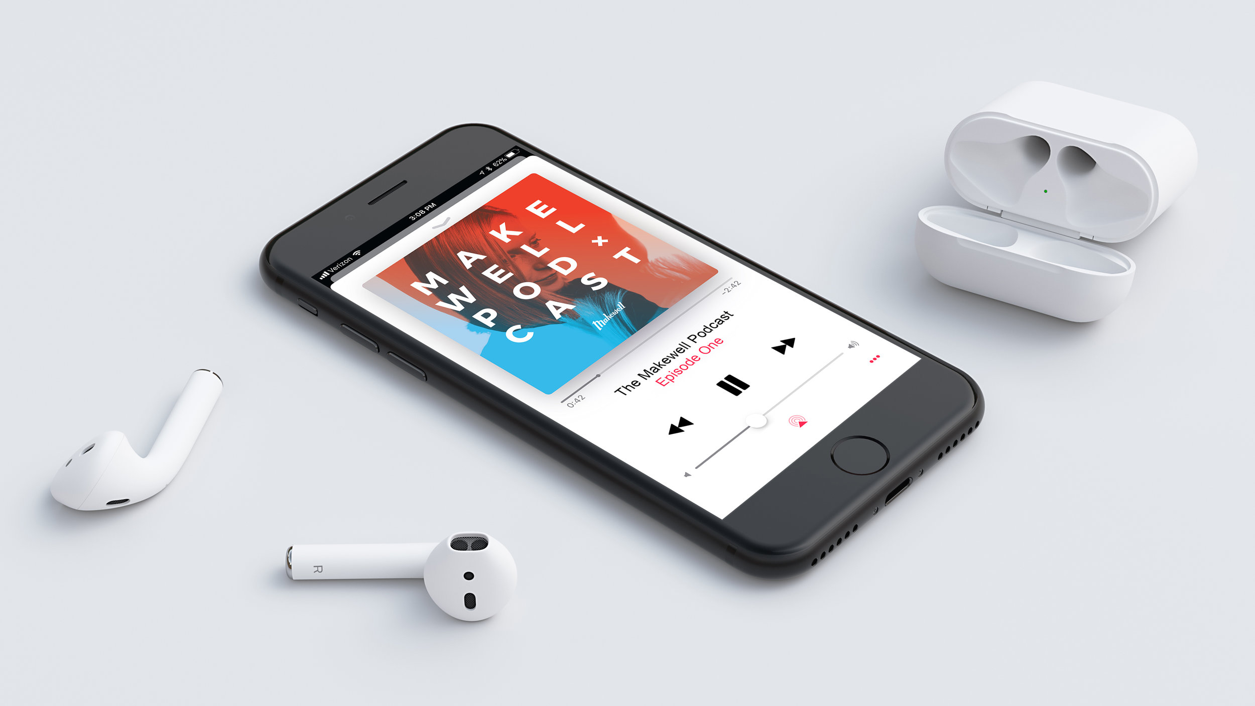 Collection includes 5 editable template designs. The Makewell Podcast Makewell