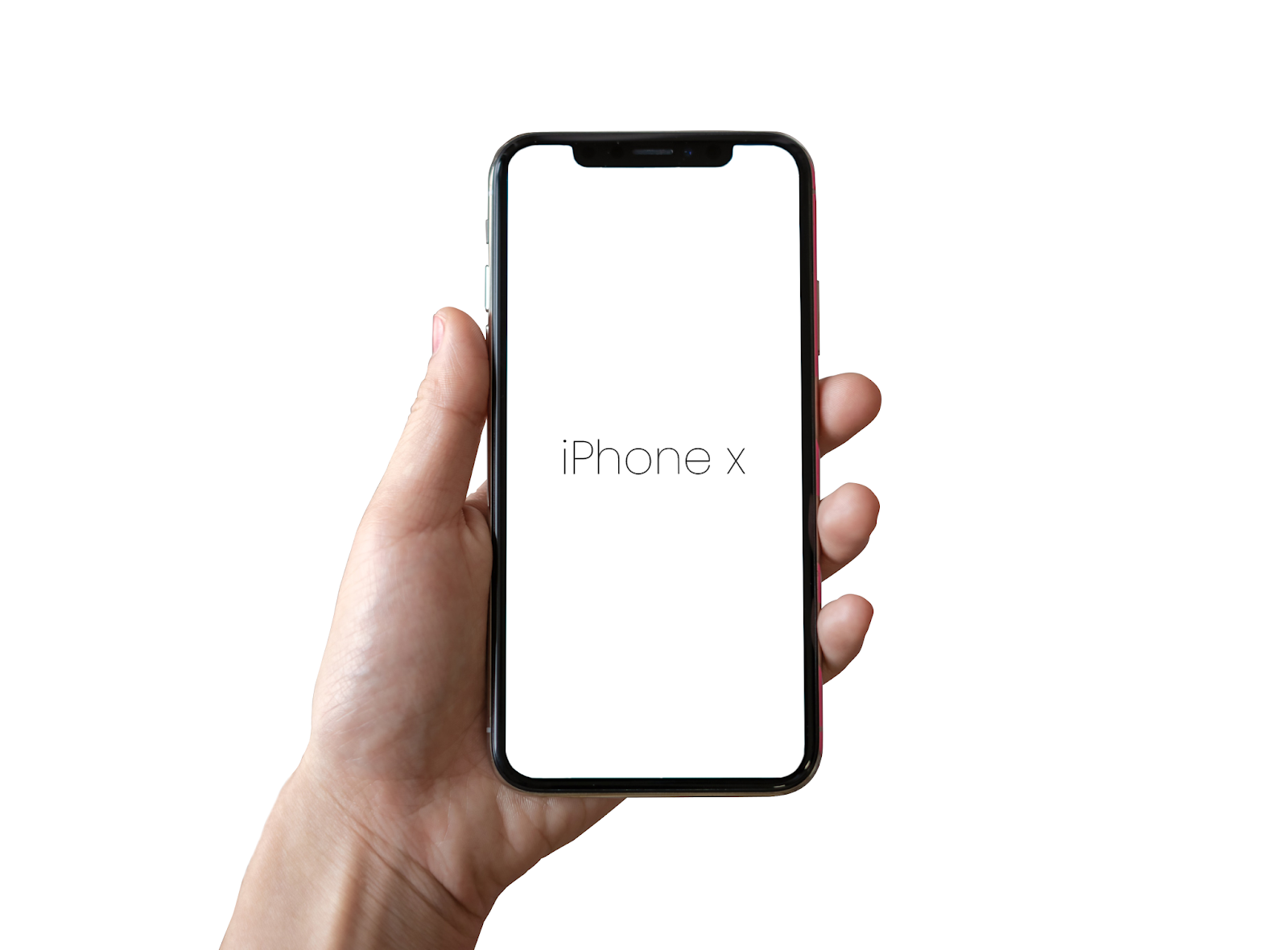 Photo Download photo realistic iphone x in hand mockup. Iphone X With Hand Psd Template Free Download