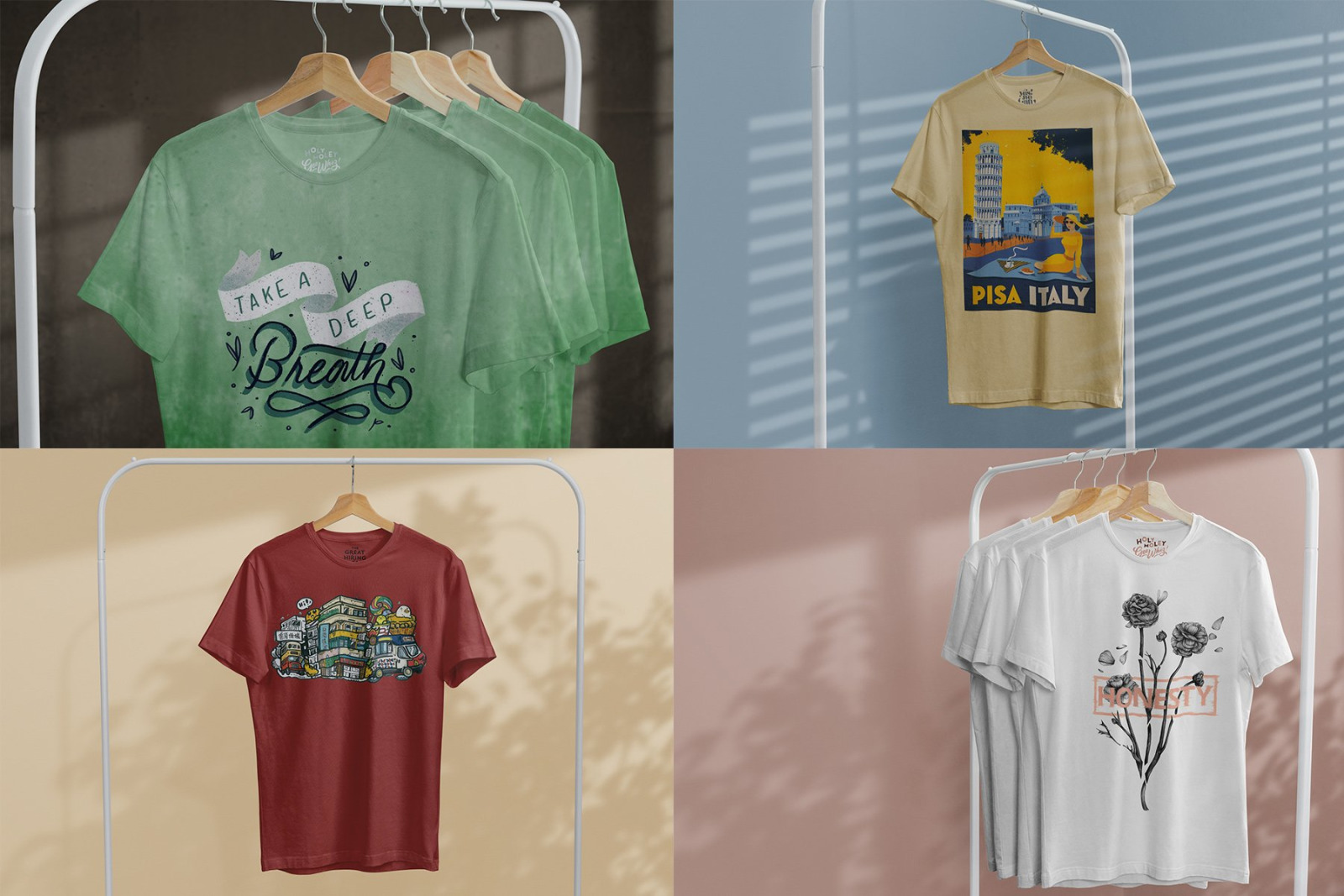 Present your logos, artworks, badges or . T Shirt Mock Up On Hanger Free Psd Mockups Smart Object And Templates To Create Magazines Books Stationery Clothing Mobile Packaging Business Cards Banners Billboards