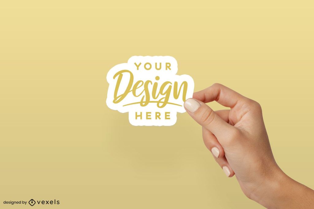 10+ Download Hand Holding Sticker Mockup&nbsp;PSD