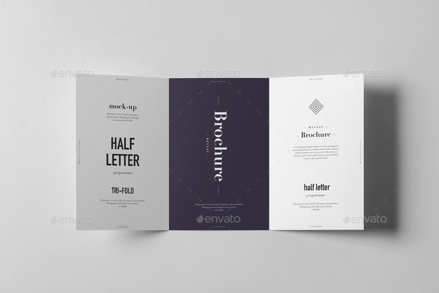 18+ Download Half Letter Brochure Mockup&nbsp;PSD