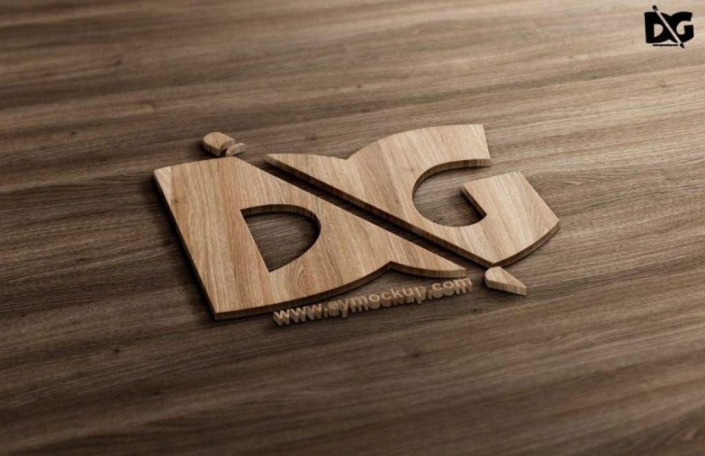 41+ Download 3D Wooden Logo Mockup Psd Free&nbsp;PSD