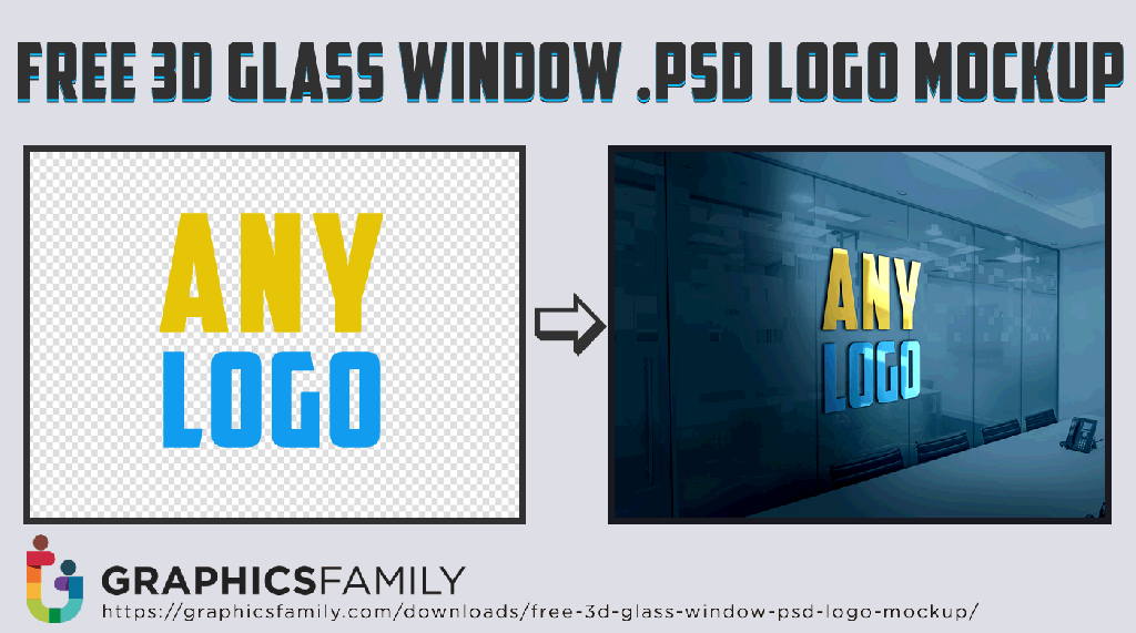 44+ Download How To 3D Glass Window Logo Mockup&nbsp;PSD