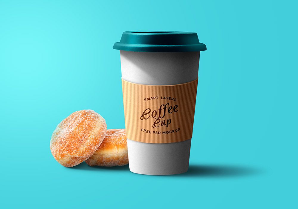 34+ Download Coffee Cup Sleeve Mockup Psd&nbsp;PSD