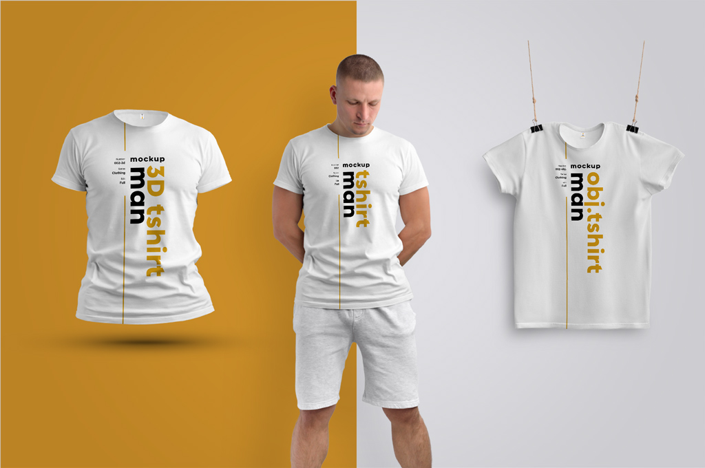 22+ Download 3D T Shirt Mockup Free&nbsp;PSD