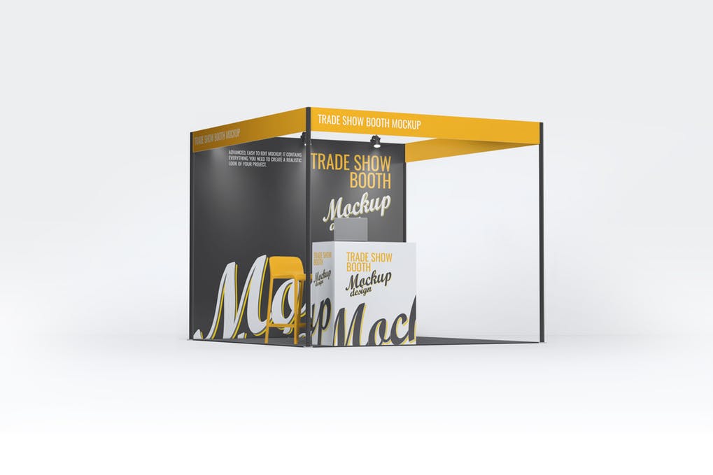 Just paste your design and your design will look sharp . 280 Best Trade Show Booth Mockup Templates Free Premium